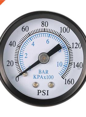 40mm 0~160psi 0~10bar Pool Filter Water Pressure Dial