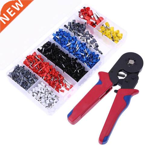 Self-Crimping Plier + 1200pcs Crimping Terminals Sets AWG23-
