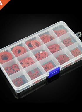 225pcs Flat pad insulation washer set Red Paper Meson Gasket