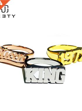IMEETY custom signet rings handcraft year rings design pers