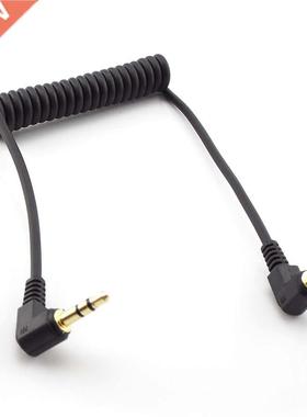 3.5mm 3 pole male to male jack Spring Cable plug Stereo dual