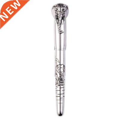 Elephant Head in Lid Fountain Pen Delicate Medium Nib Signat