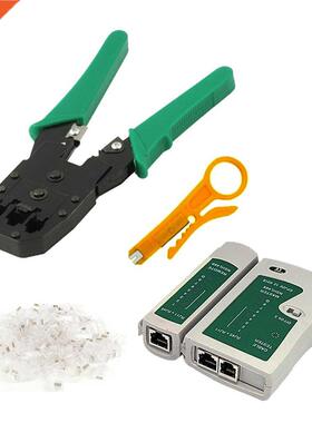 Elisona 4pcs Network Crimper Cable Tester Wire Stripper RJ45