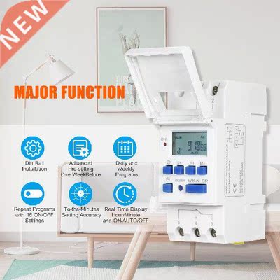 THC15A Digital LCD Power Programmable Timer Switch Relay