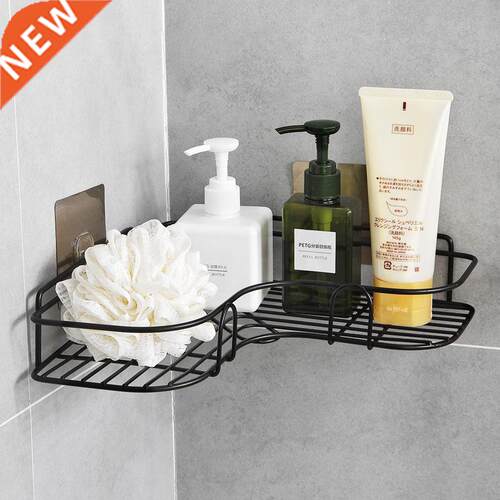 Iron Bathroom Shelf Shower Wall Mount Shampoo Storage Holder