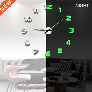 Wall Clock Modern Design Watch Digital Large Big 3D DIY Home
