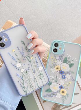 Luxury 3D Relief Flower Case For iPhone 12 Mini 11 Pro Max X