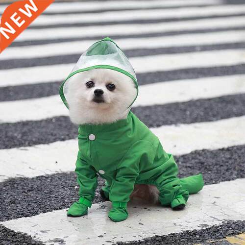 Fashion Four-legged All-inclusive Dog Jumpsuit Raincoat Wate