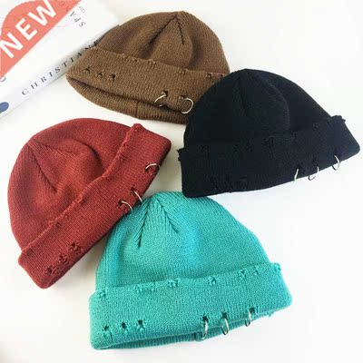 Winter Harajuku Women Skullies Knitted Fashion Warm Thick Ha