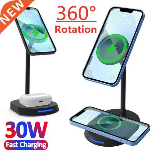 30W Magnetic Wireless Charger For iPhone 12 13 Pro Max Deskt