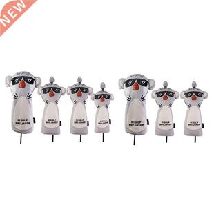 Golf Wood Head Covers PU Driver Headcover Woods Guard Gift