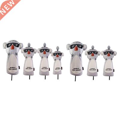 Golf Wood Head Covers PU Driver Headcover Woods Guard Gift