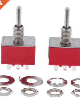 2pcs Small 9Pins 3PDT On On/on Off On 2/3 Positions Mini Tog