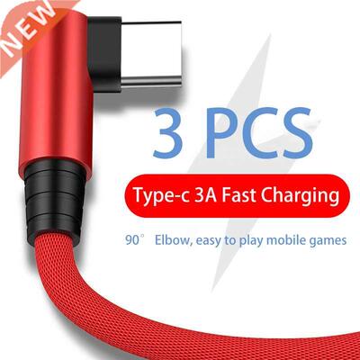 90 Degree Elbow WeaveType-C Cable for Xiaomi  USB C Ca