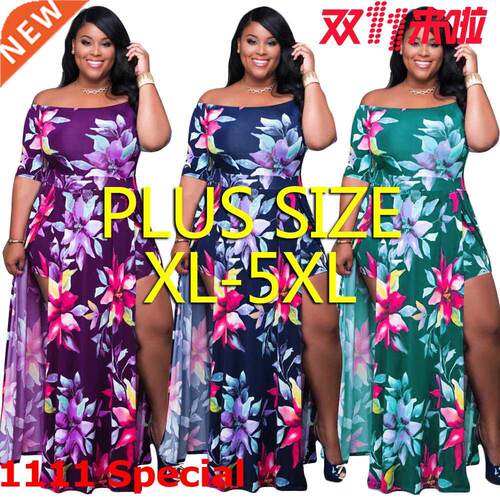 XL-5XL大码女士非洲连体裙Plus-size African dress for women