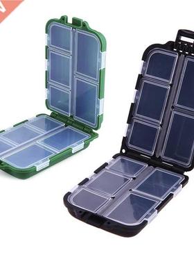 New 10 Compartments Pouch Storage Box Transparent Fishing Lu
