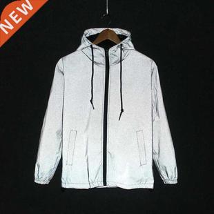 2019 new Funny Print Reflective Jacket Men/Women Brand Hoode