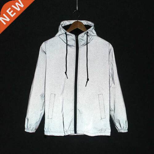 2019 new Funny Print Reflective Jacket Men/Women Brand Hoode