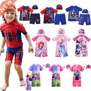 Spiderman Isabela Captain America Children's Swimsuit Girl B