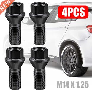 For BMW 4pcs M14 x 1.25 Wheel Lug Bolt Nut Steel 36136781151