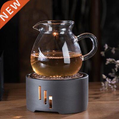 Household Ceramic Candle Stand Tea Heater Stove Teapot