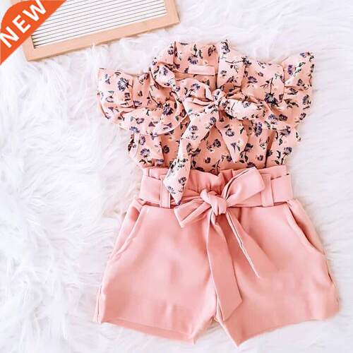 1-6Y Faion Baby Clothing Sets Kids Girls Floral Print ir