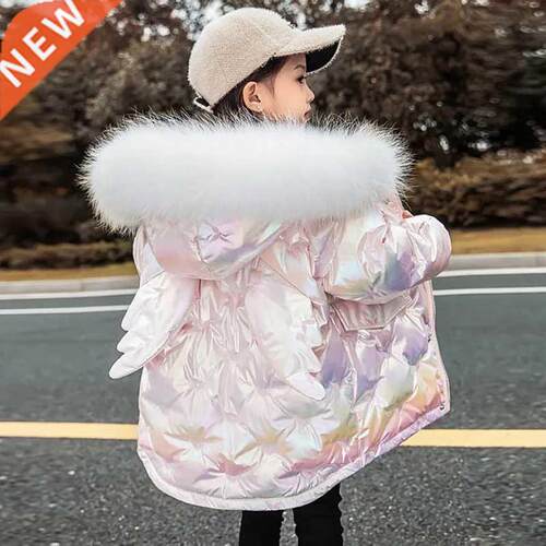 2022 Winter Down Jacket For Girls Coat Fashion Unicorn Shiny