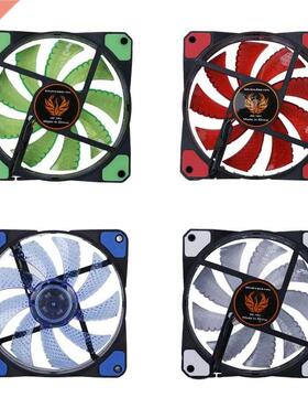 120mm LED Ultra Silent Computer PC Case Fan 15 LEDs 12V Cpu