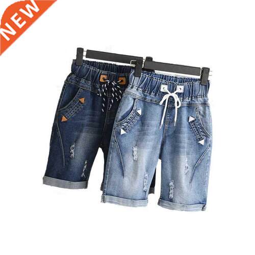 Large Size Women Fat MM Summer Students Denim Shorts Female
