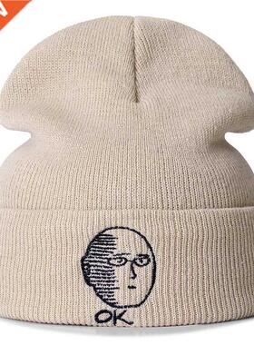ONE PUNCH-MAN Anime Cotton Casual Beanies for Men Women Knit