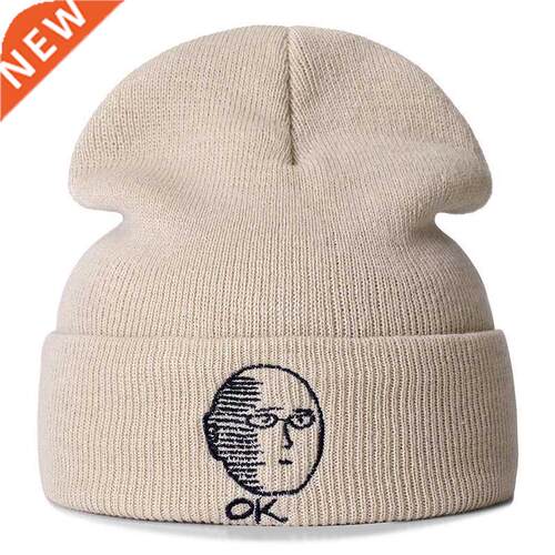 ONE PUNCH-MAN Anime Cotton Casual Beanies for Men Women Knit
