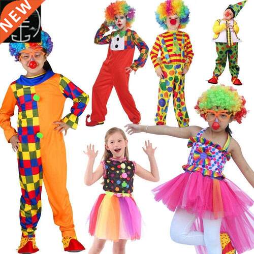 children's clown clothing for boys and girls cosplay clothin