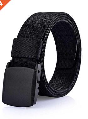 Outdoor Mens POM Buckle Quick Drying Belts Fashion Glaid Pat