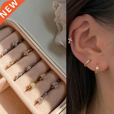 Silver Earrings for Women S925 Sterling Silver Earrings Cros