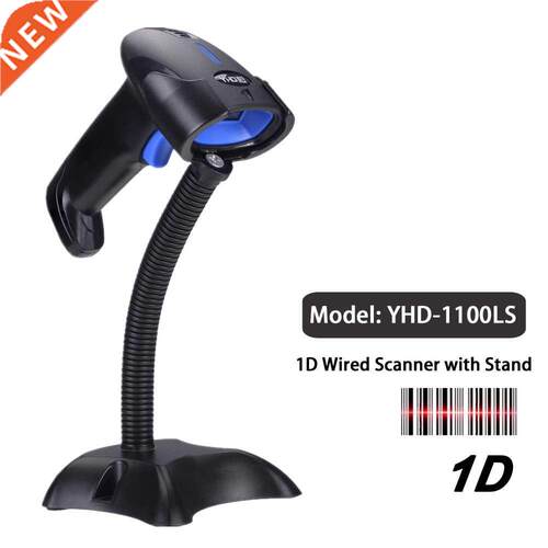 YHDAA 1100L Laser Wired 1D Barcode Scanner and Bluetooth 580