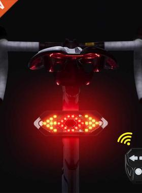 Bicycle LED Taillight Rear Lamp Smart Bike Wireless Remote T