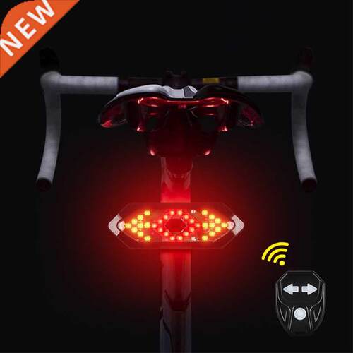Bicycle LED Taillight Rear Lamp Smart Bike Wireless Remote T