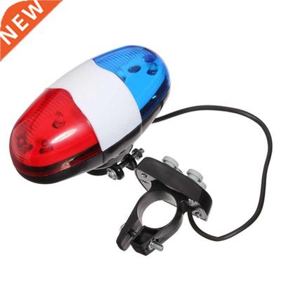 Bicycle 6 Flashing LED 4 Sounds Police Siren Trumpet Horn Be
