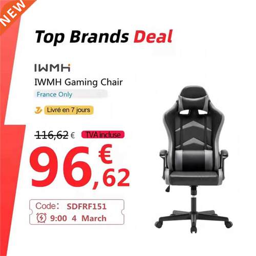 IntimaTe WM Heart Gaming Chair, Ergonomic High Back Office R