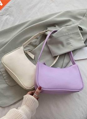 2022 New Handle Bag Women Retro Handbag PU Leather oulder