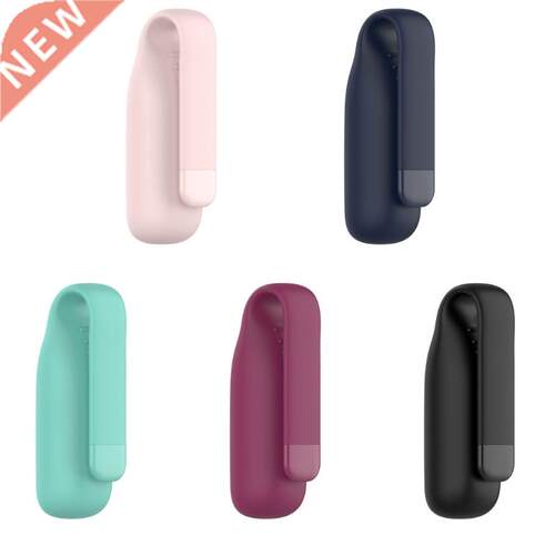 Metal Clip Silicone Case Compatible for Fitbit-Luxe Smart Br