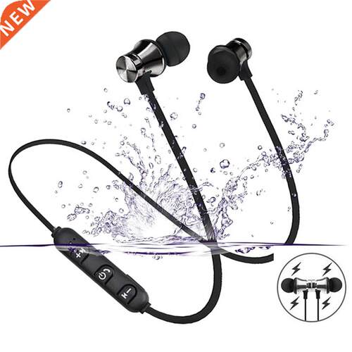 Magnetic Wireless Bluetooth Earphone Stereo Sports Waterproo