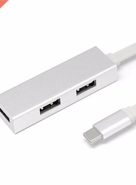 Type-C TO USB.0+USB-C 4 Port Hub Alloy USB Hub USB-C Hub US