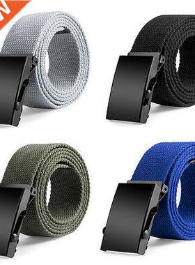 2022 New Waist Belts Men Womens Unisex Cotton Fabric Webbin