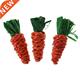 3Pcs Carrot Shaped Rabbit Hamer Chew Bite Toys Guinea Pigs