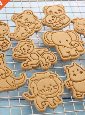 8pcs Cookie Cutter Set Animal Dinosaur Christmas Cake Tools