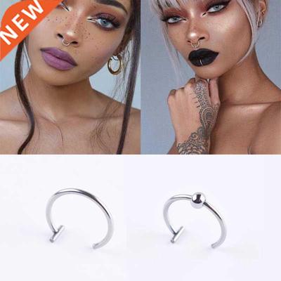 Fake Lip Ring Nose Ring C Clip Lip Piercing Gothic Nose Hoop