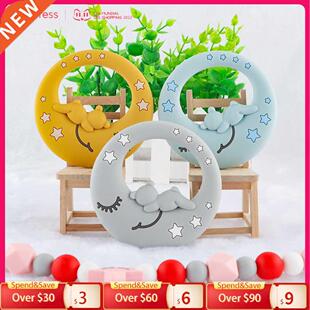 Kovict 1pc New Moon Silicone Teethers For Baby Teether For T