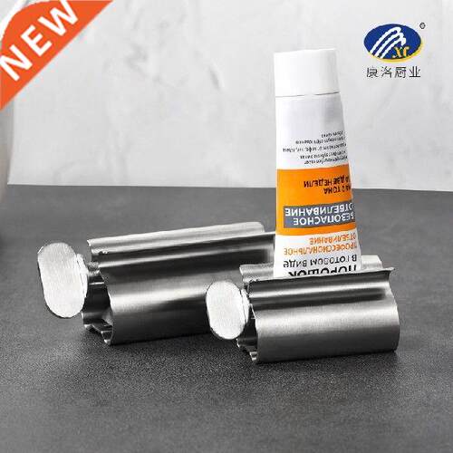Stainless steel toothpaste holder, toothpaste squeezing