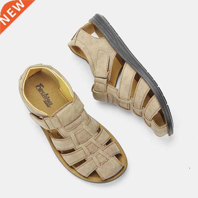 Leather Men Sandals Casual Beach Comfortable Sandals Summer